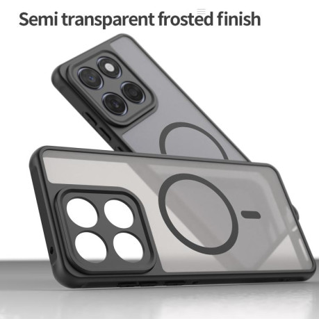 Чохол протиударний Fan Dun Series TPU Hybrid PC Frosted Magsafe для Motorola Edge 60  - чорний
