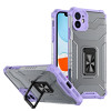 Противоударный чехол Armor Clear with Ring Holder для iPhone 11 - фиолетово-серый
