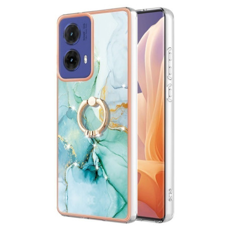 Чохол Electroplating with Ring Holder для Motorola Moto G85 - Green