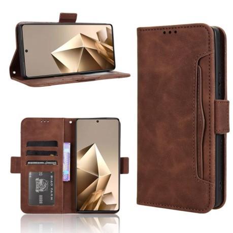 Чохол-книжка Skin Feel Calf на Infinix Note 50 4G / Note 50 Pro 4G - коричневий