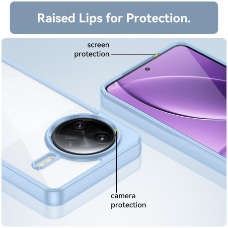 Противоударный чохол Colorful Acrylic Series для Xiaomi Poco F7 Ultra - синий