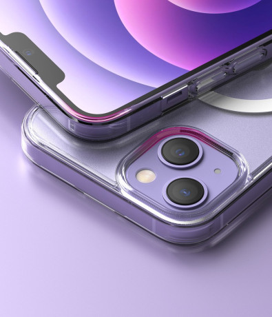 Оригинальный чехол Ringke Fusion (MagSafe) для iPhone 14/13 - transparent