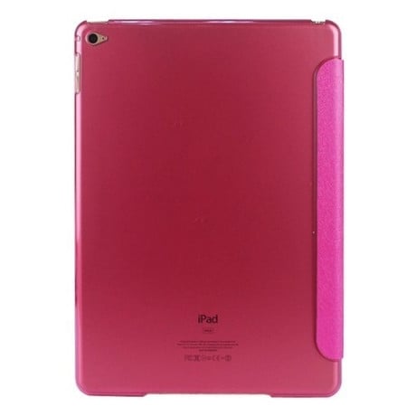 Чохол Silk Texture Sleep/ Wake up пурпурно-червоний для iPad Air 2