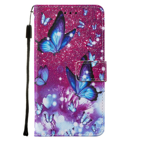Чохол-книжка Cross Texture Painting Samsung Galaxy A52/A52s - Purple Butterfly