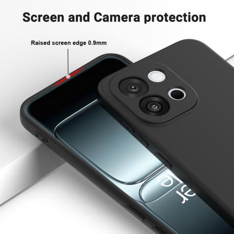 Силіконовий чохол Solid Color Liquid Silicone на OnePlus 13T/13s - чорний