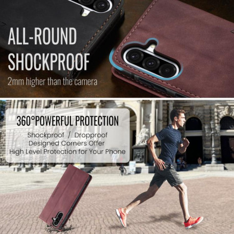Чехол-книжка CaseMe-013 Multifunctional на Samsung Galaxy A56 - красный