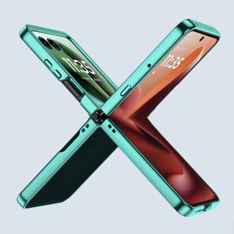 Чехол 6D Electroplating для Motorola Razr 60 Ultra - зелений