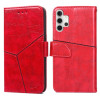 Чохол-книжка Geometric Stitching для Samsung Galaxy A32 5G-червоний