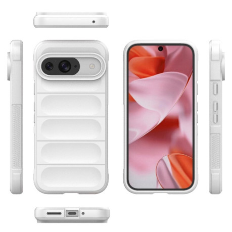 Силиконовый чехол Magic Flannel для Google Pixel 9 Pro - белый