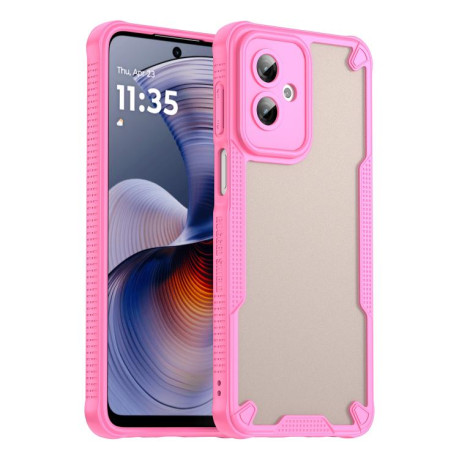Протиударний чохол Armor Glaze PC Hybrid для Motorola Moto G55 5G - рожевий