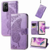 Чехол-книжка Butterfly Love Flower Embossed для Xiaomi Redmi Note 12S - светло-фиолетовый