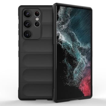 Силиконовый чехол Magic Flannel для Samsung Galaxy S23 Ultra 5G - черный