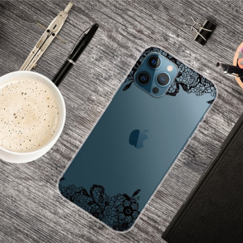 Чехол Painted Pattern для iPhone 13 Pro - Lace Flower