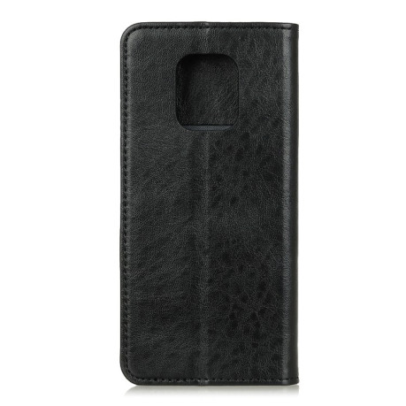 Чехол-книжка Magnetic Retro Crazy Horse Texture на Xiaomi Redmi Note 9S - черный