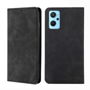 Чохол-книга Retro Skin Feel Business Magnetic на OPPO Realme 9i/OPPO A76/A96 - чорний