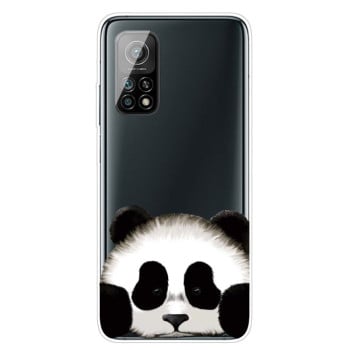 Противоударный чехол Colored Drawing Clear на Xiaomi Mi 10T / 10T Pro - Hug Face Bear