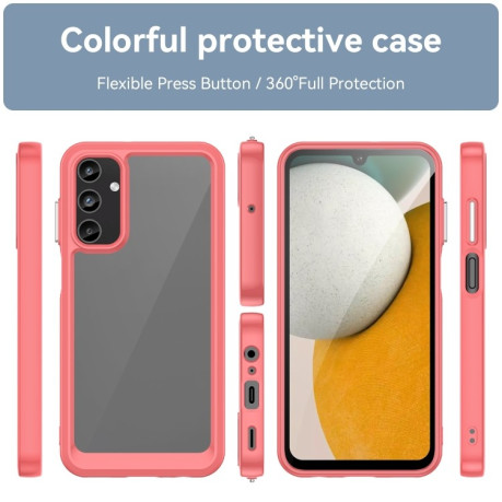 Противоударный чехол Colorful Acrylic Series для Samsung Galaxy A05s - красный