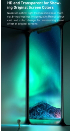 Комплект защитных стекол Baseus 2x 0,3 mm  Anti Blue Light Filter с защитой от бликов на iPhone 12 Pro Max (SGAPIPH67N-LP02)