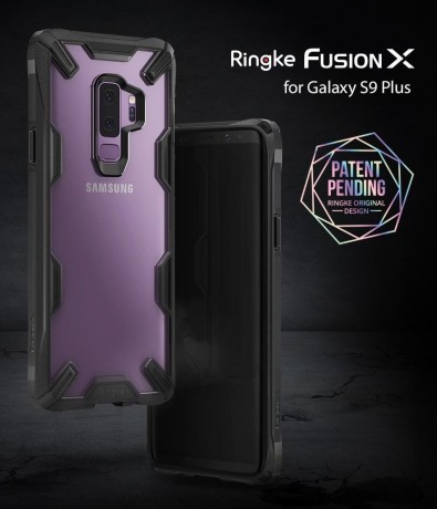 Оригинальный чехол Ringke Fusion X durable на Samsung Galaxy S9 Plus G965 black (FUSG0001-RPKG)