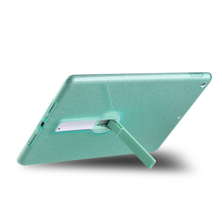 Противоударный чехол Glitter with Holder для iPad 10.2  - зеленый