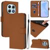 Чохол-книжка з м'яким покриттям (Skin Feel) зі шнурком на Xiaomi Redmi Note 15 4G / 5G /Poco M8  — коричневий