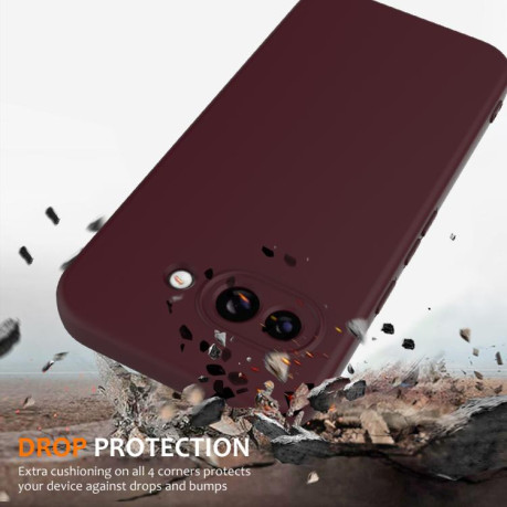 Силиконовый чехол Shockproof Silicone Magsafe для Google Pixel 9a - коричневый
