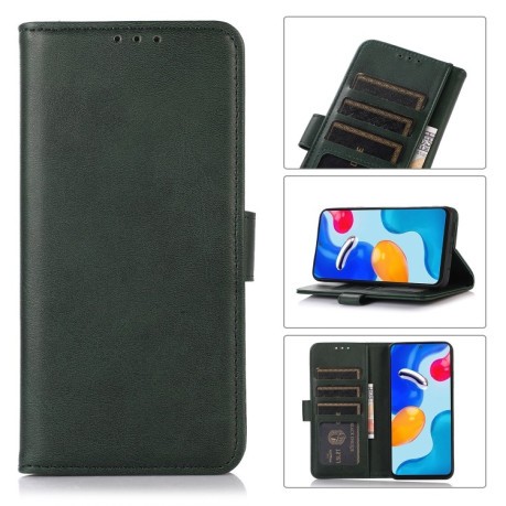 Чехол-книжка Cow Texture Leather для Xiaomi Redmi K50 Ultra/12T/12T Pro - зеленый