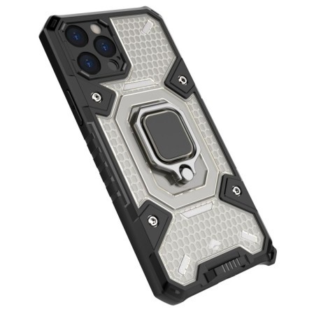 Противоударный чехол Space Ring Holder для iPhone 12 Pro - серый