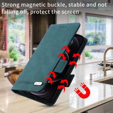 Чехол-книжка Magnetic Clasp Flip  для Samsung Galaxy A53 5G - зеленый