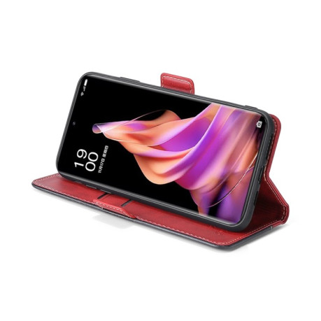 Чехол-книжка Contrast Color для Realme 10 Pro+ 5G - красный