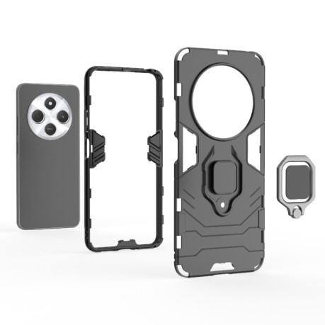 Противоударный чехол HMC 360 Degree Rotating Holder на Xiaomi Redmi 14C 4G/Poco C75/Redmi A4 5G - красный