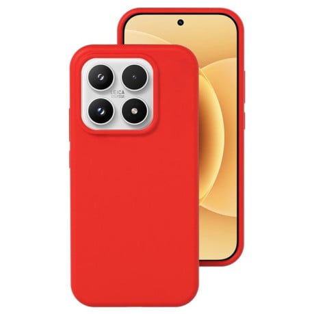 Силиконовый чехол Liquid Silicone Skin-friendly на Xiaomi 17 - красный