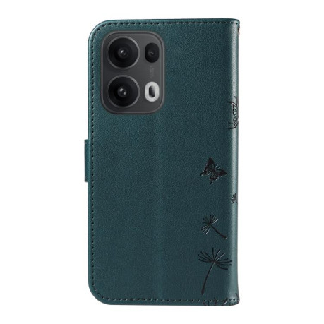 Чехол-книжка Dandelion Embossed Pattern Flip Leather для OPPO Reno13 Pro Global - синий