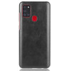 Чехол Litchi Texture на Samsung Galaxy A21s - черный