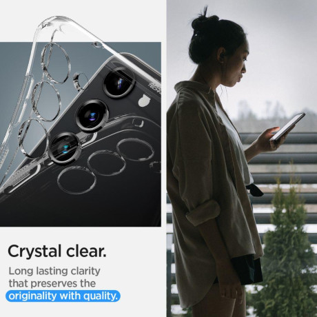 Оригинальный чехол Spigen Liquid Crystal на Samsung Galaxy S23 - CRYSTAL CLEAR