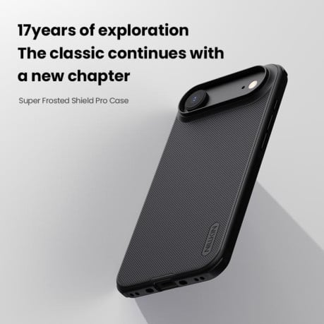 Чехол NILLKIN Frosted Shield Pro гибрид с матовым покрытием на iPhone Air - черный