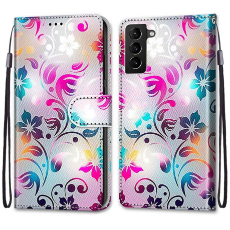 Чохол-книжка Coloured Drawing Cross Samsung Galaxy S22 Plus 5G - Gradient Colorful Flower