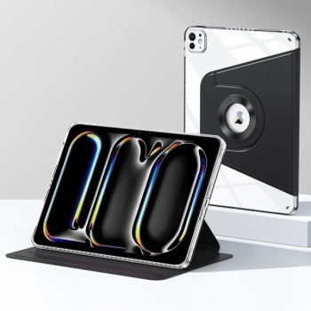 Чехол-книжка Magnetic Split Leather Smart Tablet для iPad Pro 13 2024 - черный