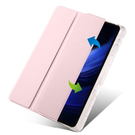 Чехол-книжка 3-Fold Clear Back для Xiaomi Pad 6 / 6 Pro - розовый