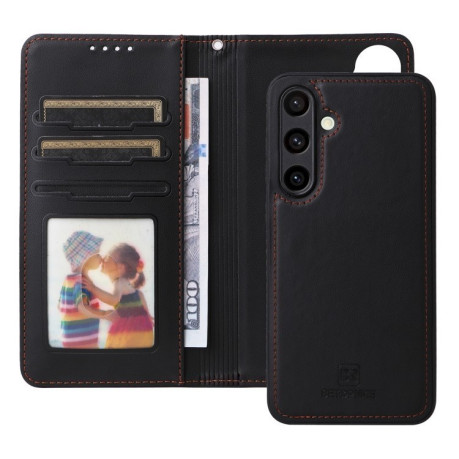 Чохол-книжка BETOPNICE BN-005 2 in 1 Detachable Imitate Genuine Leather для Samsung Galaxy S24 FE 5G - чорний