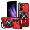 Ударозащитный чехол Armor Rotating Holder MagSafe на OPPO Reno13 F 5G - красный
