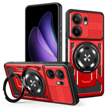 Ударозащитный чехол Armor Rotating Holder MagSafe на OPPO Reno13 F 5G - красный