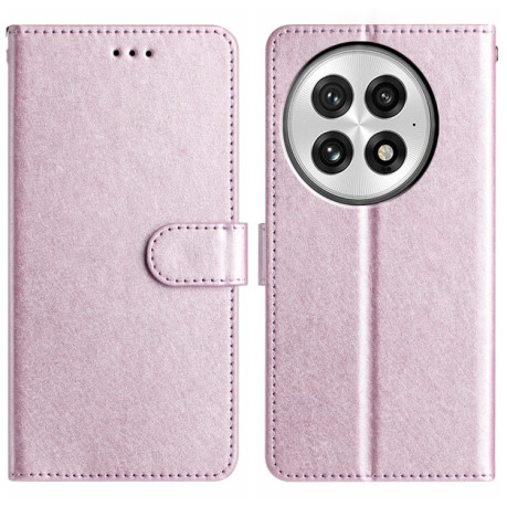 Чехол-книжка Silk Texture Horizontal Flip Leather для OnePlus 13 - розовый