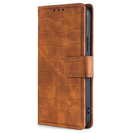 Чехол-книжка Skin Feel Crocodile Texture для Xiaomi Redmi A5 4G 171.7mm - коричневий