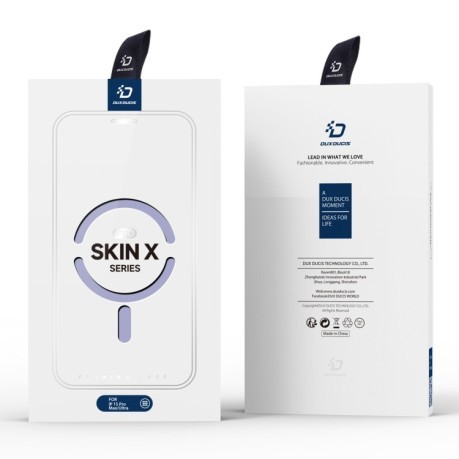 Чехол-книжка DUX DUCIS Skin X Pro Series Magsafe на iPhone 15 Pro Max - фиолетовый