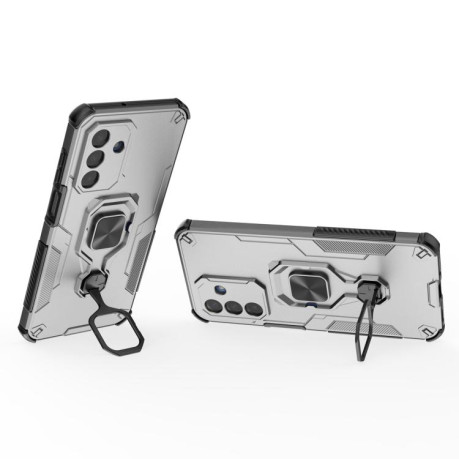 Противоударный чехол Metal Kickstand TPU Hybrid PC на Samsung Galaxy A17 5G - серый
