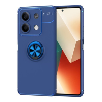 Ударозащитный чехол Metal Ring Holder для Xiaomi Redmi Note 13 - синий