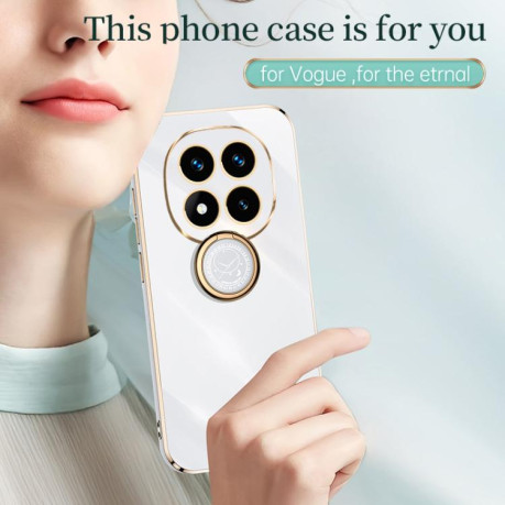 Противоударный чехол XINLI Straight Edge with Ring Holder для Redmi Note 14 Pro 4G Global - зеленый