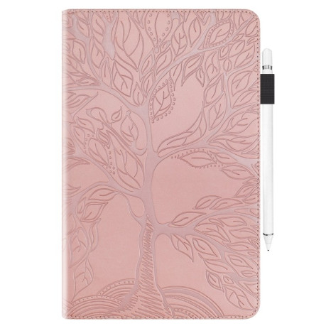 Чохол-книжка Tree Life Series Embossed Leather для Xiaomi Redmi Pad SE - рожеве золото