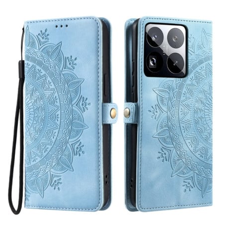 Чохол-книжка Totem Embossed Magnetic Leather для Xiaomi 15 Pro - синій